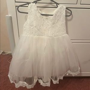Infant/toddler baby girl flower girl party dress